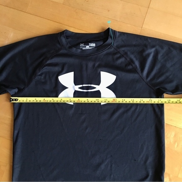 Under Armour Short Sleeve Logo Tee, Black, Camo, Youth Large (or Adult XS/S) - Picture 8 of 13
